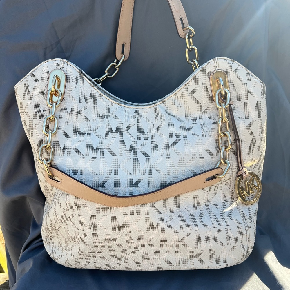 MICHAEL KORS BEIGE TOTE